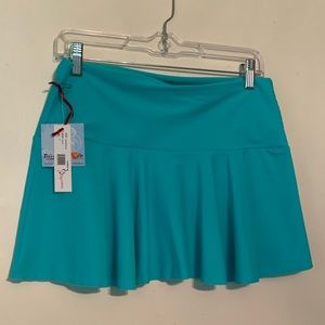 NEW Swimsuits for All Modest Tee Aqua Swim Skirt Sz M